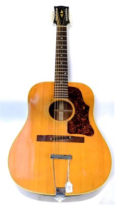 Lot 61 - A 1960s Gibson B45 Twelve String Guitar, model number B4512, serial number 097087, mahogany...