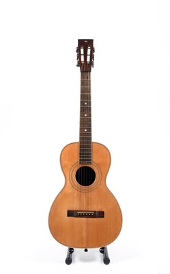 Lot 62 - An Oscar Schmidt Stella Six String Parlour Guitar, circa 1905, rosewood back and sides, spruce top