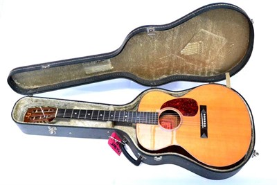 Lot 78 - A 1978 Aria John Joyce Model Six String Acoustic Guitar, with mahogany back and sides, solid spruce