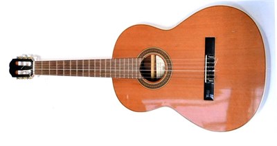 Lot 99 - A Vicente Sanchis Style 8 Classical Guitar, with mahogany body, cedar top, with soft case