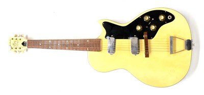 Lot 120 - A 1950/60s Custom Craft Electric Guitar, hollow constructed body, three bolt neck, three way...