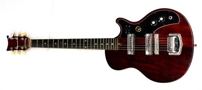 Lot 123 - A 1960s Kay Broadcaster Six String Electric Guitar, with twin pick-ups, chrome plated parts,...