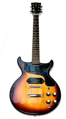 Lot 137 - A 1970/80s Encore Electric Guitar, model E41M, with Melody maker style slab body, two P90 style...