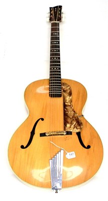 Lot 147 - A Hofner Senator Guitar, serial number 596, with maple back, sides and top, laminated maple...