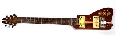 Lot 155 - A Kay Rifle Guitar, with laminated mahogany through neck, twin pick-ups, coil taps switch, tone and