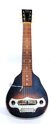 Lot 158 - A 1930s Vega Lapsteel Guitar, one-piece construction with slab body, pearl dot markers and...