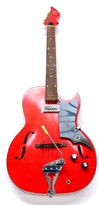 Lot 163 - A 1966 Kay Concert Hall Style Series K561 Semi-Acoustic Electric Guitar, with single cutaway...