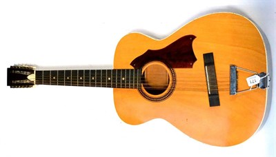 Lot 171 - A Harmony Stella Twelve String Guitar, model number 319, serial number 12270000, with brown...