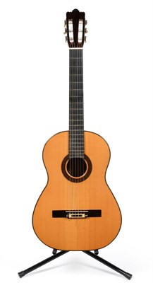 Lot 178 - A Michael Gurian Classical Guitar, with Brazilian rosewood back and sides, two piece spruce...