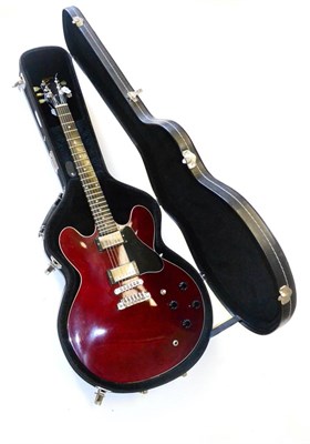 Lot 179 - A Gibson ES335 Studio, serial number 90172476, 1992 with laminated maple top, back and sides,...