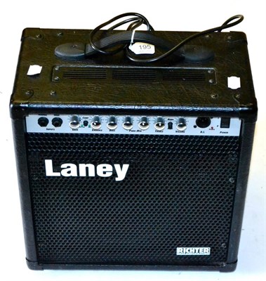 Lot 195 - A Laney RI Bass Amplifier, with normal and high inputs, gain, enhance, bass, para-mid, treble...