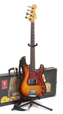 Lot 200 - A 1964 Fender Precision Bass Guitar, serial number L36067, with Hollies provenance, sunburst...