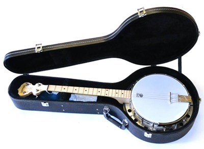 Lot 222 - A Deering Goodtime Tenor Banjo, with maple resonator and neck, in hard case