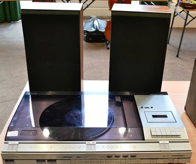 Lot 250 - A Bang & Olufsen Beocenter 4600, comprising a turntable, tuner and cassette player, together with a