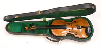 Lot 3 - A 19th Century English Violin, labelled 'Mark Stephenson Maker Leeds 1886', with a 359mm two...