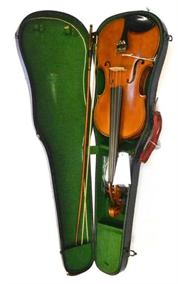 Lot 19 - A 20th Century Violin, possibly French, labelled 'Nicholas Bertholini Luthier de S.M.Empereur,...