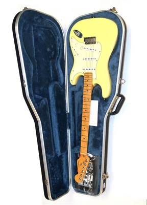 Lot 41 - A Fender Stratocaster Electric Guitar, made in U.S.A., serial number 131796, with lemon...