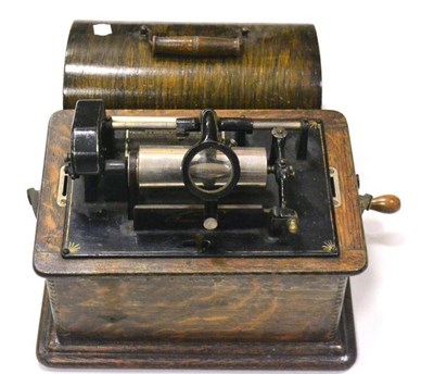 Lot 90 - Edison Standard Model B Phonograph no. 632107 with crank, lacks reproducer and horn