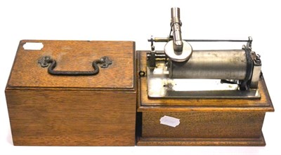 Lot 96 - Lindstrom Phonograph in unmarked case with reproducer