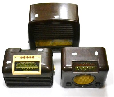 Lot 99 - Three Bakelite Radios Bush Model DAC 90A, Bush Model DAC 10 and GEC Model BC4650