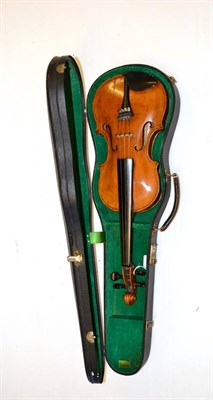 Lot 7 - A 19th Century English Violin, labelled 'Mark Stephenson Maker Leeds 1886', with a 359mm two...