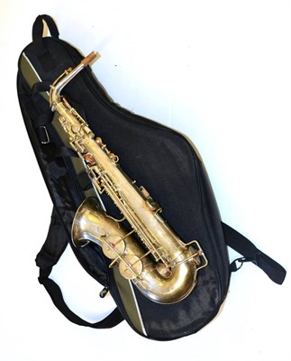 Lot 45 - A Silver Plated Besson & Co. Class A New Standard Alto Saxophone, number 3224, with foliate...