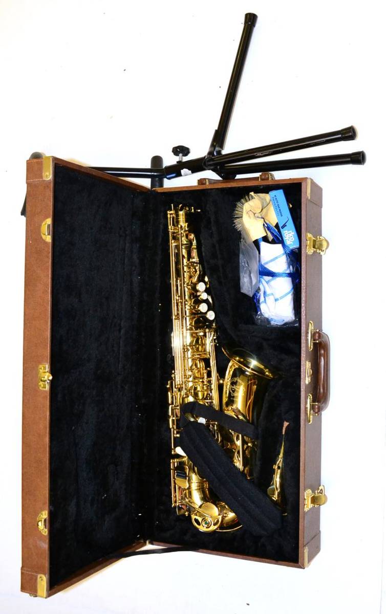 Lot 48 An Artemis Mk.II Brass Alto Saxophone, serial