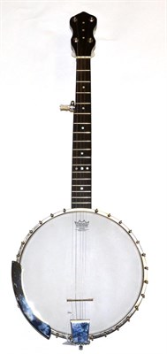 Lot 71 - Short Scale 5 String Open Back Banjo with nickel plated sides 10.5' diameter