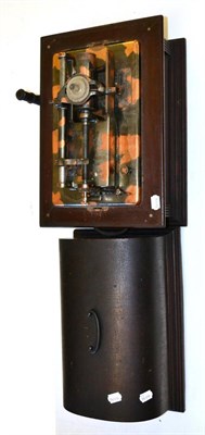 Lot 87 - A Mahogany Cased Edison 'Idelia' Phonograph, serial number 83142D, with oxidized copper finish,...