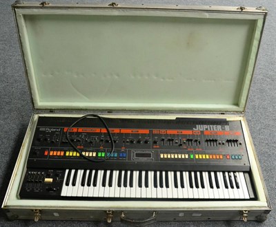 Lot 104 - A Roland Jupiter Eight Synthesizer, serial number 242803, in an aluminium carry case