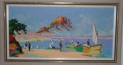 Lot 840 - Cecil Rochfort D'Oyly-John (1906-1993) "Coastline at St Maxime, between Frejus & St Tropez, France"