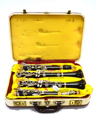 Lot 2020 - Boosey & Hawkes Pair Of Symphony 1010 Clarinets (B flat and A) with B&H BM2 1010 mouthpiece and one