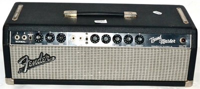 Lot 2047 - Fender Blackface Band Master Amp Head and Cabinet, made in U.S.A., serial number A01541