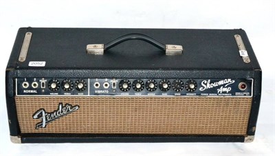 Lot 2052 - Fender Blackface Showman Amp Head, made in U.S.A., serial number A03697