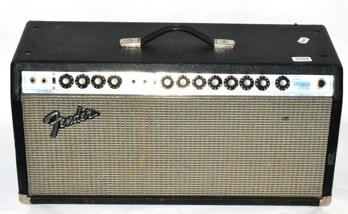 Lot 2058 Fender Silverface Dual Showman Reverb Amp,