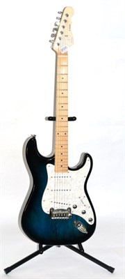 Lot 2085 - G & L (Tribute Series) S500 Guitar 070941024 Made in Indonesia, blueburst finish with faux...