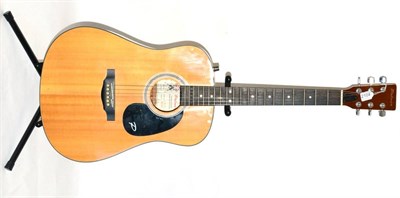 Lot 2104 - Palmer P41NE Electro-Acoustic Guitar with black scratchplate with 'P' logo, pick-up in 19th...