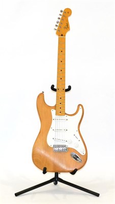 Lot 2118 - Tokai Springy Sound no.1021678 Made in Japan (early example), unvarnished body with white...