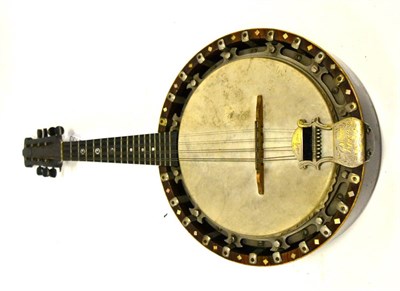 Lot 2133 - Windsor Model No.2 Banjo-Mandolin with 8 1/4' head, solid wooden body and back, tailpiece...