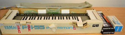 Lot 2149 - Yamaha PS-55 Portatone Keyboard in original box with EP-1 Expression Pedal; together with an...