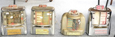 Lot 2161 - Jukebox Wall Mounted Control Units including two chromes examples and another in a crackles finish