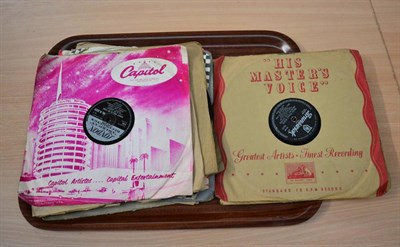 Lot 2177 - Elvis Presley HMV 78rpm Records Love Me Tender, Playing For Keeps, Hound Dog, Blue Suede Shoes, All