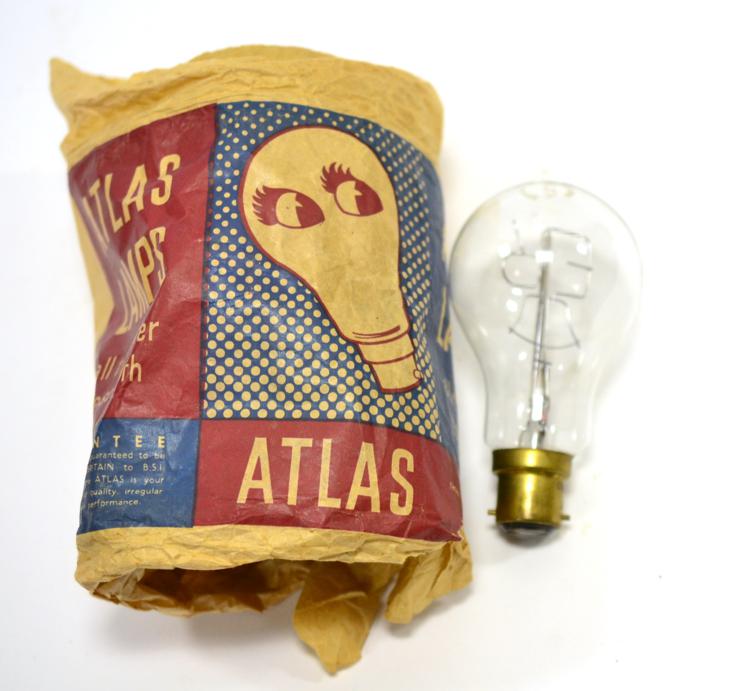 lot 2181 atlas lamps coronation light bulb with