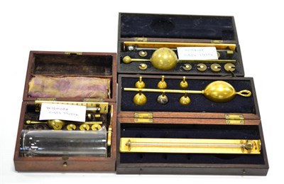 Lot 2196 - Improved Bates Saccharometer By Ladd & Stratfield No.3005, with brass mounted thermometer and...