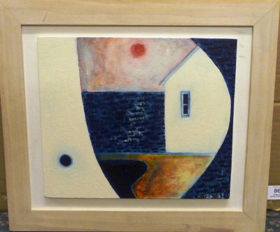 Lot 863 - Noel Betowski (b.1952)  "High Tide" Signed, extensively inscribed verso and dated 1997, oil on...