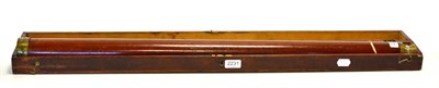 Lot 2231 - W Harris (Holborn) Single Drawer Telescope with 2' objective lens, wood covered barrel 45',...