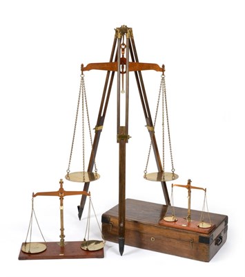 Lot 2240 - County Of Leicester Trading Standards Scale Set consisting of three equilibrium balances (i) 24...