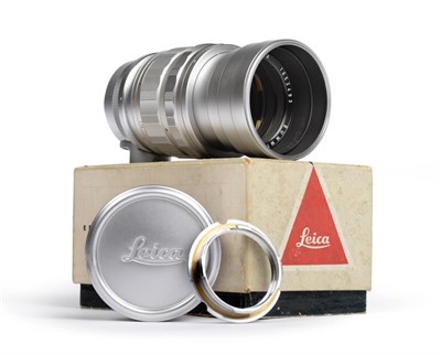 Lot 2326 - Leitz (Canada) Summicron f2, 90mm Lens no.1652493, screw fit with M fitting adapter, in...