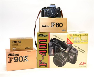 Lot 2331 - Nikon F401 Camera Body and Nikkor f3.3-4.5, 35-70mm lens (both in original boxes in F401...