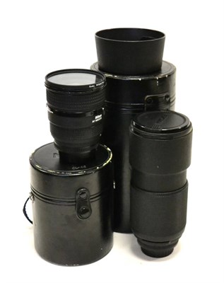 Lot 2334 - Nikon Nikkor Lenses (i) AF f2.8, 80-200mm (ii) AF f2.8, 20-35mm. both 77mm diameter (both in...